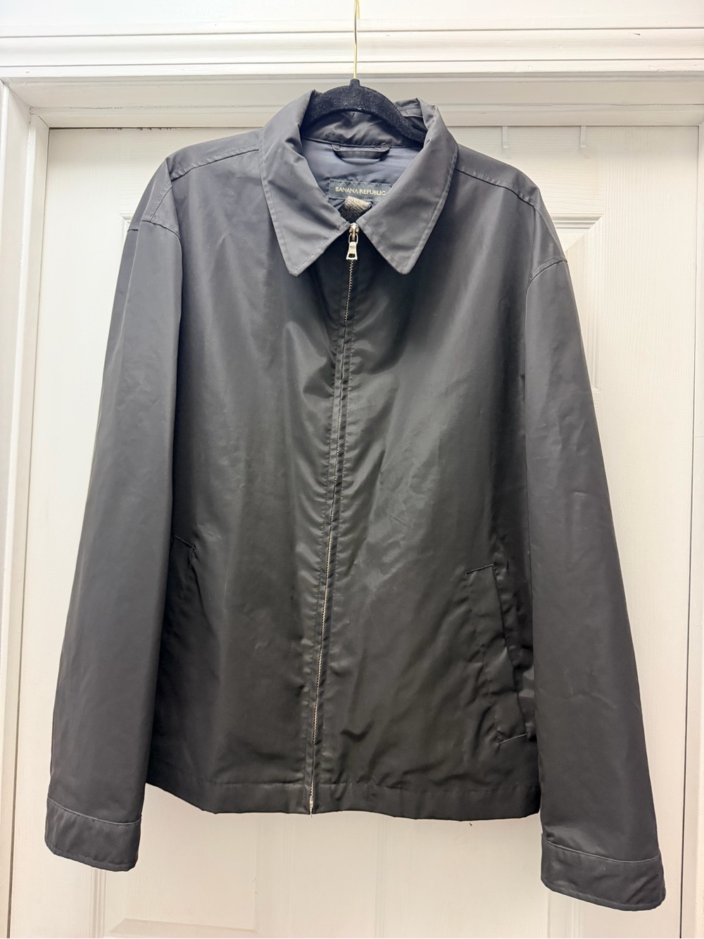 Men's Classic Harrington Bomber Zip-Front Rain Jacket